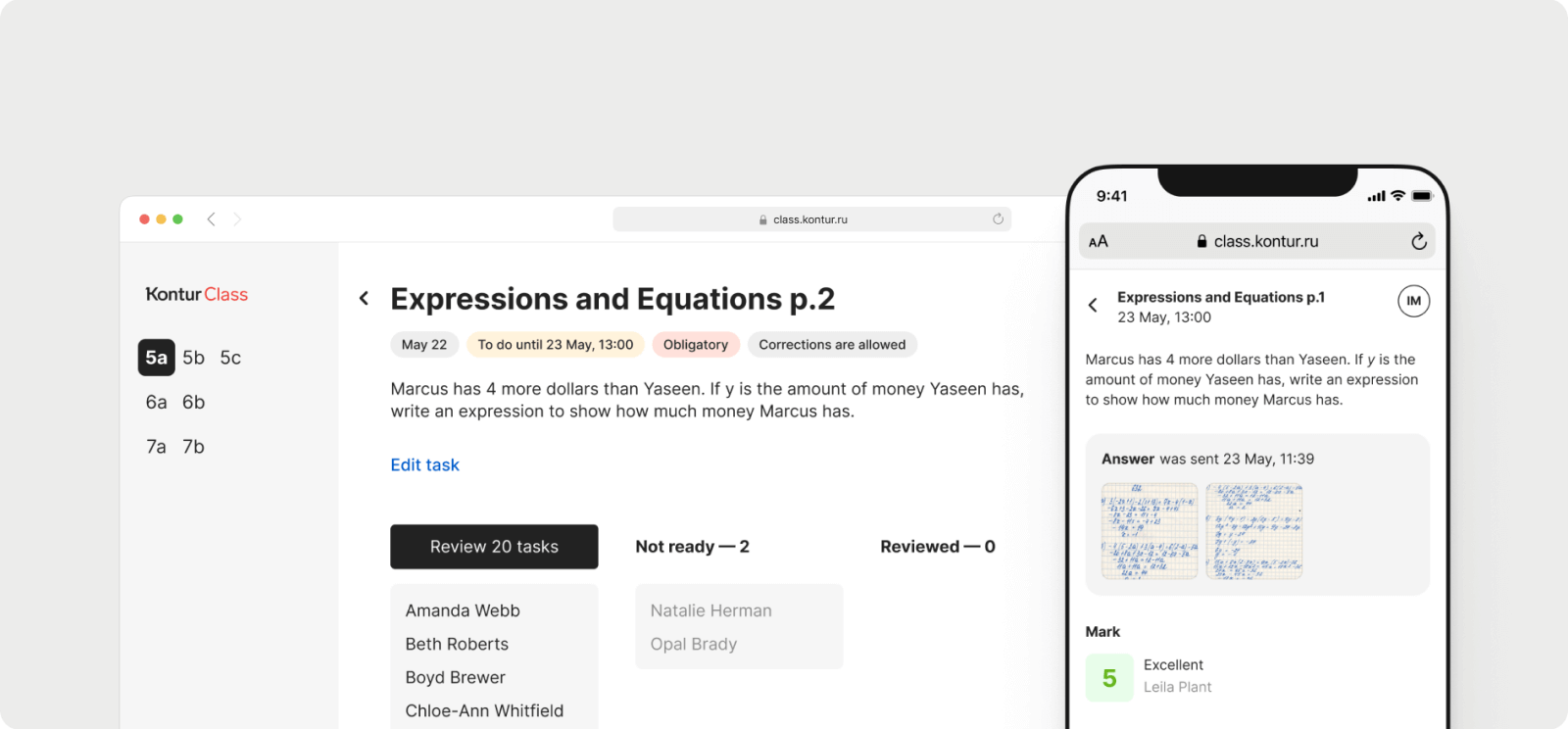 Cover for case study about UI for teachers and students